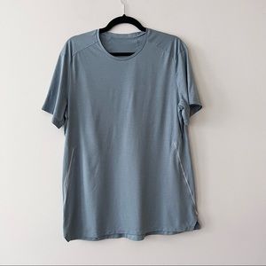 Lululemon Dusty Blue Athletic Short Sleeve Top